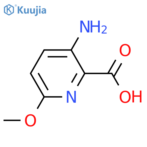 3-Amino-6-methoxy-2-pyridine carboxylicacid structure