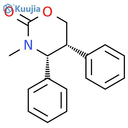 2H-1,3-Oxazin-2-one, tetrahydro-3-methyl-4,5-diphenyl-, cis- structure