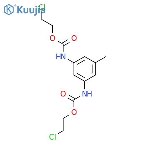 Carbamic acid, (5-methyl-1,3-phenylene)bis-, bis(2-chloroethyl) ester structure