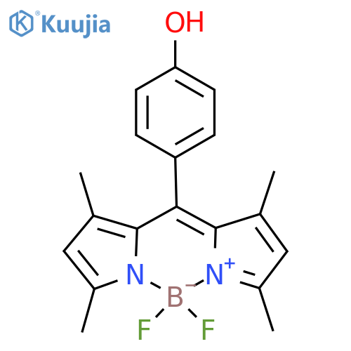 4,4-Difluoro-8-(4-hydroxyphenyl)-1,3,5,7-tetramethyl-4-bora-3a,4a-diaza-s-indacene structure