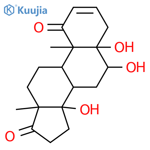 5,6,14-Trihydroxyandrost-2-ene-1,17-dione; (5α,6β,14α)-form structure