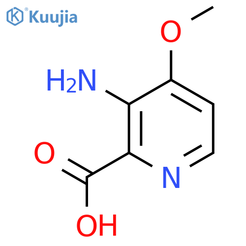 3-amino-4-methoxy-pyridine-2-carboxylic acid structure