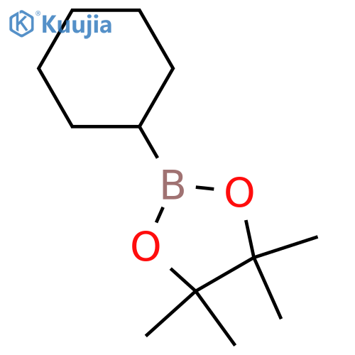 2-Cyclohexyl-4,4,5,5-tetramethyl-1,3,2-dioxaborolane structure