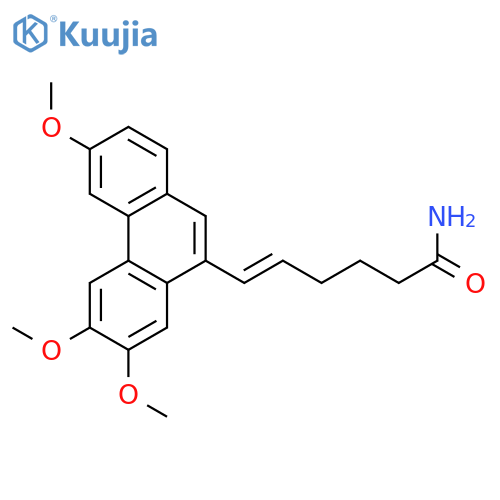 5-Hexenamide, 6-(3,6,7-trimethoxy-9-phenanthrenyl)-, (E)- structure