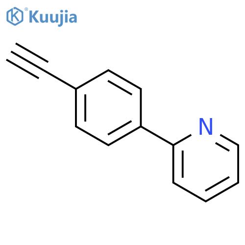 2-(4-ethynylphenyl)pyridine structure