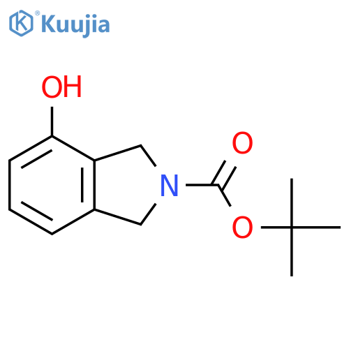 tert-butyl 4-hydroxy-2,3-dihydro-1H-isoindole-2-carboxylate structure