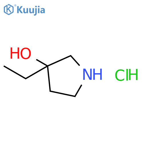 3-ethylpyrrolidin-3-ol hydrochloride structure