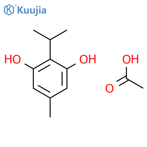 1,3-BENZENEDIOL, 5-METHYL-2-(1-METHYLETHYL)-, MONOACETATE structure