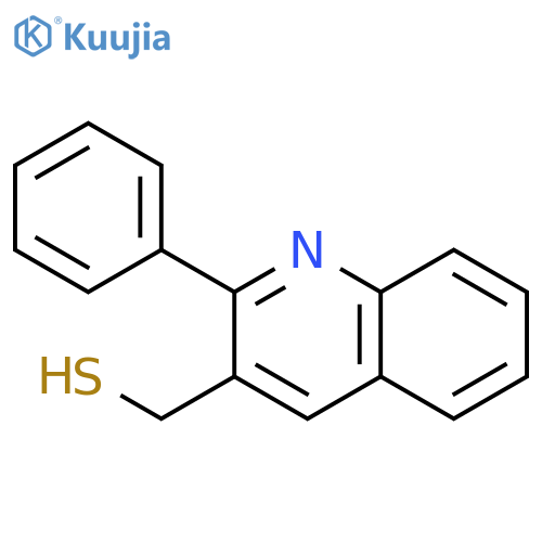 3-Quinolinemethanethiol, 2-phenyl- structure
