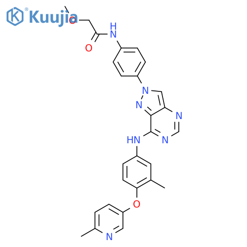 Acetamide,2-methoxy-N-[4-[7-[[3-methyl-4-[(6-methyl-3-pyridinyl)oxy]phenyl]amino]-2H-pyrazolo[4,3-d]pyrimidin-2-yl]phenyl]- structure