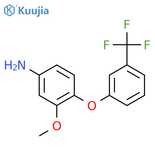 Benzenamine, 3-methoxy-4-[3-(trifluoromethyl)phenoxy]- structure