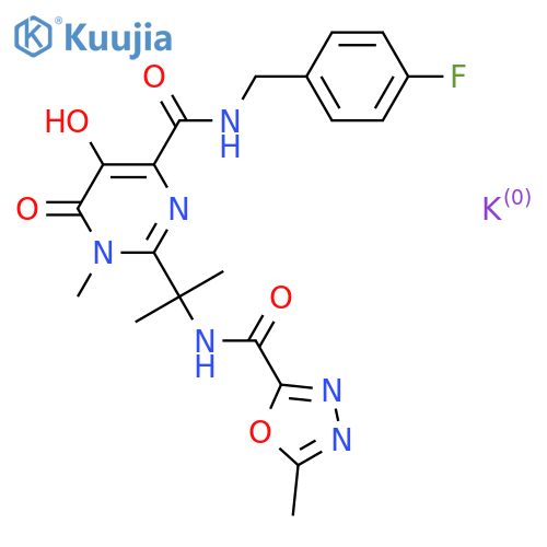 Raltegravir potassium structure