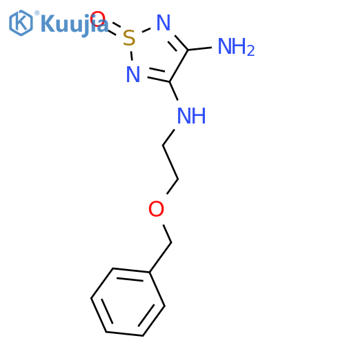 1,2,5-THIADIAZOLE-3,4-DIAMINE, N-[2-(PHENYLMETHOXY)ETHYL]-, 1-OXIDE structure