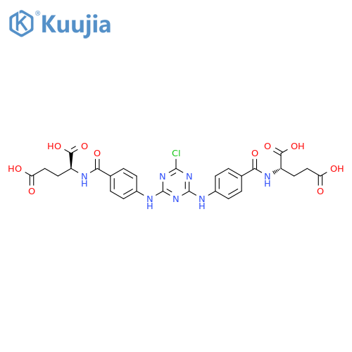 L-Glutamic acid, N,N'-[(6-chloro-1,3,5-triazine-2,4-diyl)bis(imino-4,1-phenylenecarbonyl)]bis- (9CI) structure