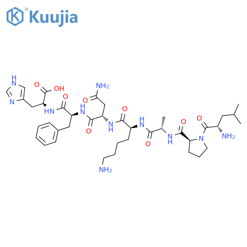 L-Histidine, L-leucyl-L-prolyl-L-alanyl-L-lysyl-L-asparaginyl-L-phenylalanyl- structure