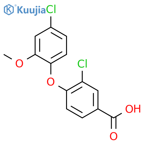 BENZOIC ACID, 3-CHLORO-4-(4-CHLORO-2-METHOXYPHENOXY)- structure
