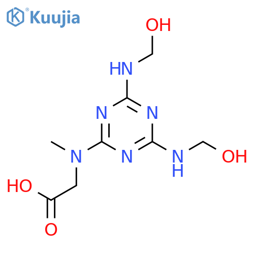 Glycine, N-[4,6-bis(hydroxymethylamino)-1,3,5-triazin-2-yl]-N-methyl- structure