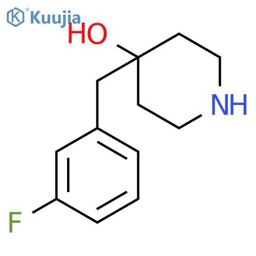 4-(3-fluorophenyl)methylpiperidin-4-ol structure