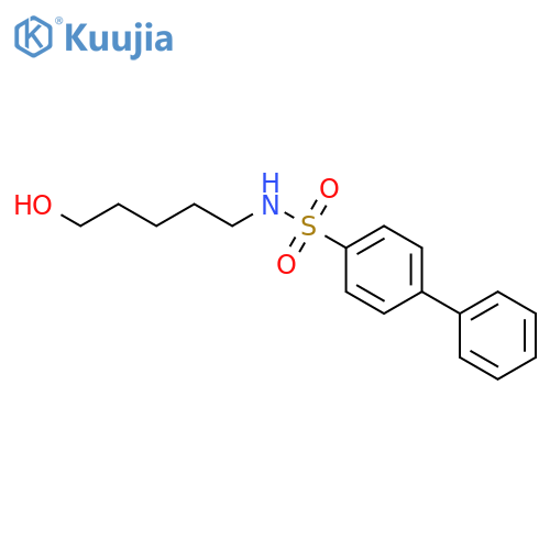 [1,1'-Biphenyl]-4-sulfonamide, N-(5-hydroxypentyl)- structure