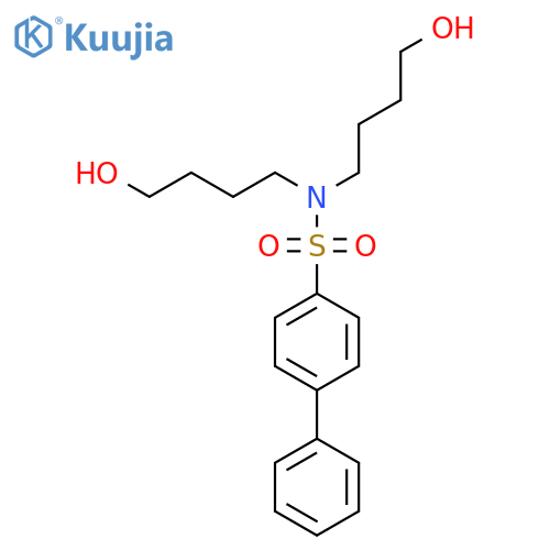 [1,1'-Biphenyl]-4-sulfonamide, N,N-bis(4-hydroxybutyl)- structure