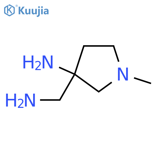 3-amino-1-methyl-3-Pyrrolidinemethanamine structure