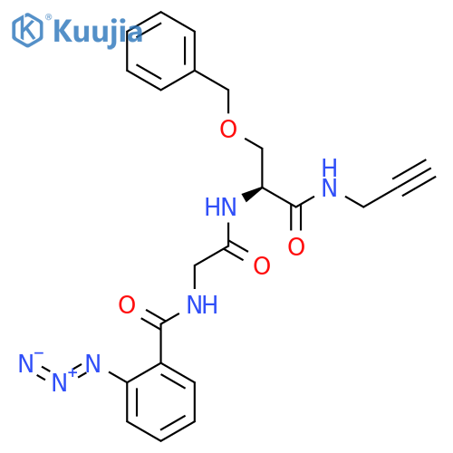 L-SERINAMIDE, N-(2-AZIDOBENZOYL)GLYCYL-O-(PHENYLMETHYL)-N-2-PROPYNYL- structure