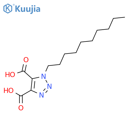 1H-1,2,3-TRIAZOLE-4,5-DICARBOXYLIC ACID, 1-DECYL- structure