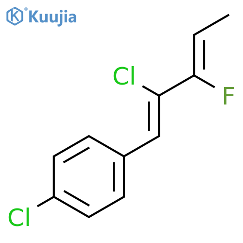 BENZENE, 1-CHLORO-4-[(1Z,3Z)-2-CHLORO-3-FLUORO-1,3-PENTADIENYL]- structure