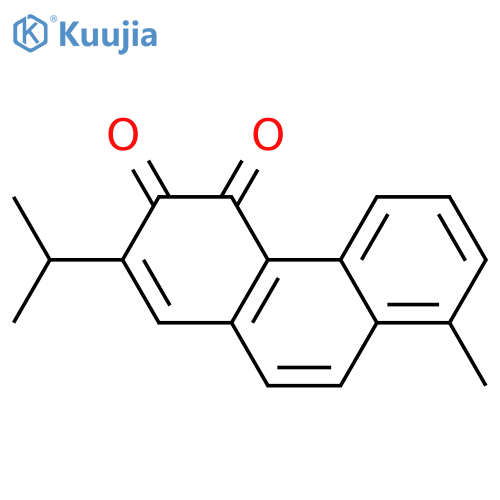 8-methyl-2-(propan-2-yl)phenanthrene-3,4-dione structure
