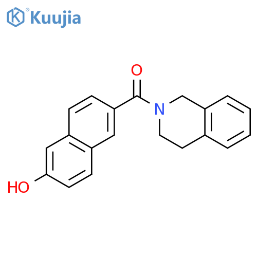 Isoquinoline, 1,2,3,4-tetrahydro-2-[(6-hydroxy-2-naphthalenyl)carbonyl]- structure
