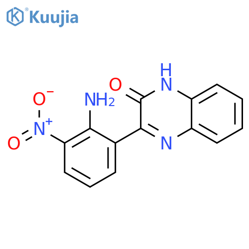 2(1H)-QUINOXALINONE, 3-(2-AMINO-3-NITROPHENYL)- structure