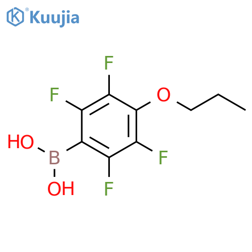 4-Propoxy-2,3,5,6-tetrafluorophenylboronic acid structure