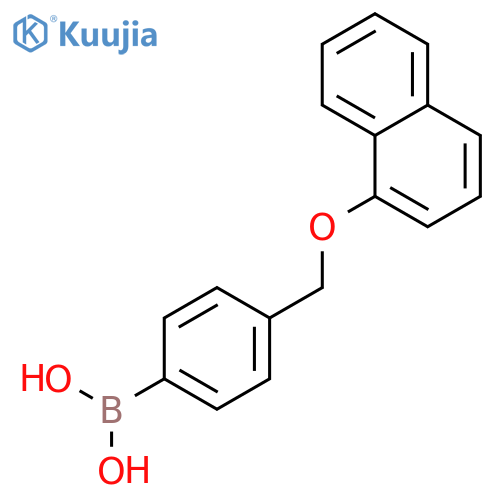 4-((1-Naphthyloxy)methyl)phenylboronic Acid structure