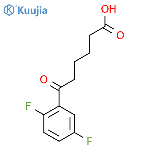 6-(2,5-Difluorophenyl)-6-oxohexanoic acid structure