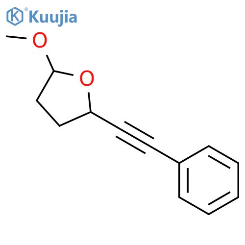 Furan, tetrahydro-2-methoxy-5-(phenylethynyl)- structure