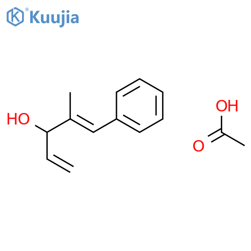 1,4-PENTADIEN-3-OL, 2-METHYL-1-PHENYL-, ACETATE, (1E)- structure