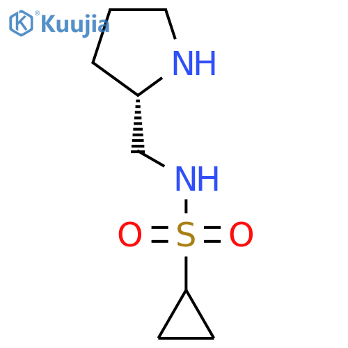 Cyclopropanesulfonamide, N-[(2S)-2-pyrrolidinylmethyl]- structure