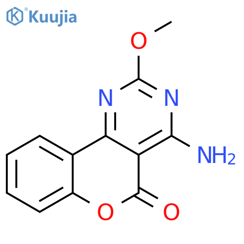 5H-[1]Benzopyrano[4,3-d]pyrimidin-5-one, 4-amino-2-methoxy- structure