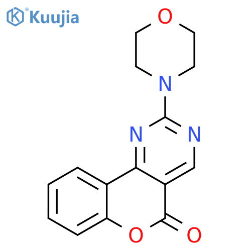5H-[1]Benzopyrano[4,3-d]pyrimidin-5-one, 2-(4-morpholinyl)- structure