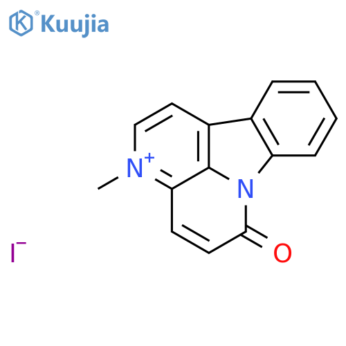 6H-Indolo[3,2,1-de][1,5]naphthyridinium, 3-methyl-6-oxo-, iodide structure