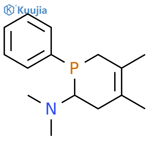 2-Phosphorinamine, 1,2,3,6-tetrahydro-N,N,4,5-tetramethyl-1-phenyl- structure