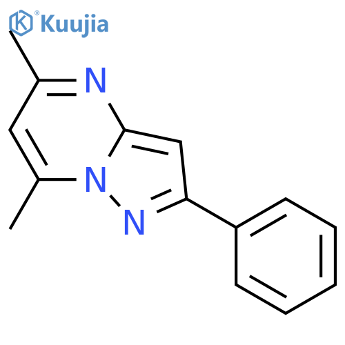 5,7-dimethyl-2-phenylpyrazolo1,5-apyrimidine structure