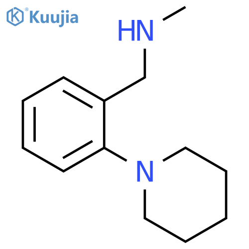 methyl({2-(piperidin-1-yl)phenylmethyl})amine structure
