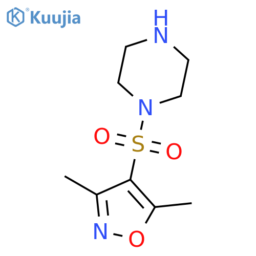1-(3,5-dimethylisoxazol-4-yl)sulfonylpiperazine structure