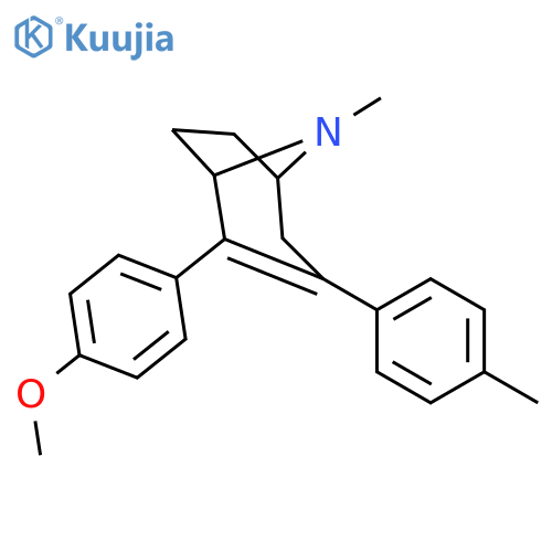 8-Azabicyclo[3.2.1]oct-2-ene,2-(4-methoxyphenyl)-8-methyl-3-(4-methylphenyl)-, (1R,5S)- structure