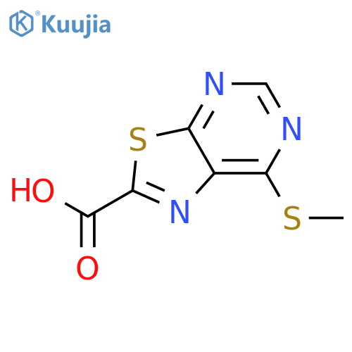 7-methylsulfanylthiazolo[5,4-d]pyrimidine-2-carboxylic acid structure