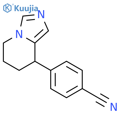 Benzonitrile, 4-(5,6,7,8-tetrahydroimidazo[1,5-a]pyridin-8-yl)- structure