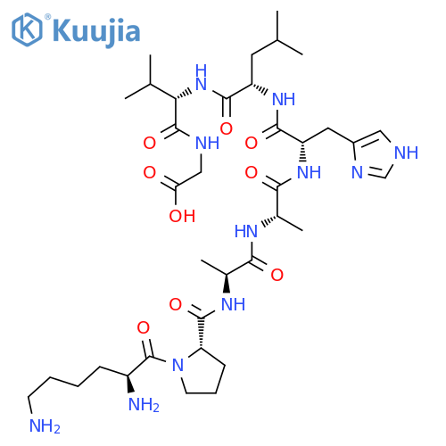 Glycine, L-lysyl-L-prolyl-L-alanyl-L-alanyl-L-histidyl-L-leucyl-L-valyl- structure