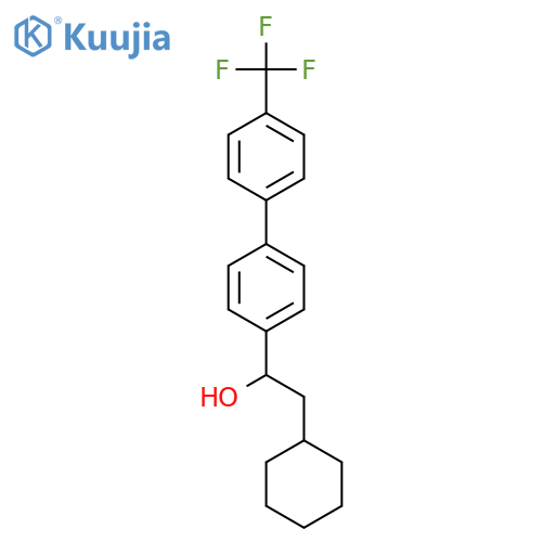 2-Cyclohexyl-1-(4'-trifluoromethylbiphenyl-4-yl)ethanol structure