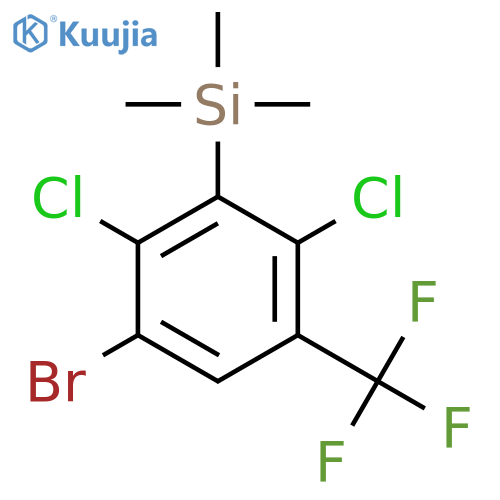 SILANE, [3-BROMO-2,6-DICHLORO-5-(TRIFLUOROMETHYL)PHENYL]TRIMETHYL- structure